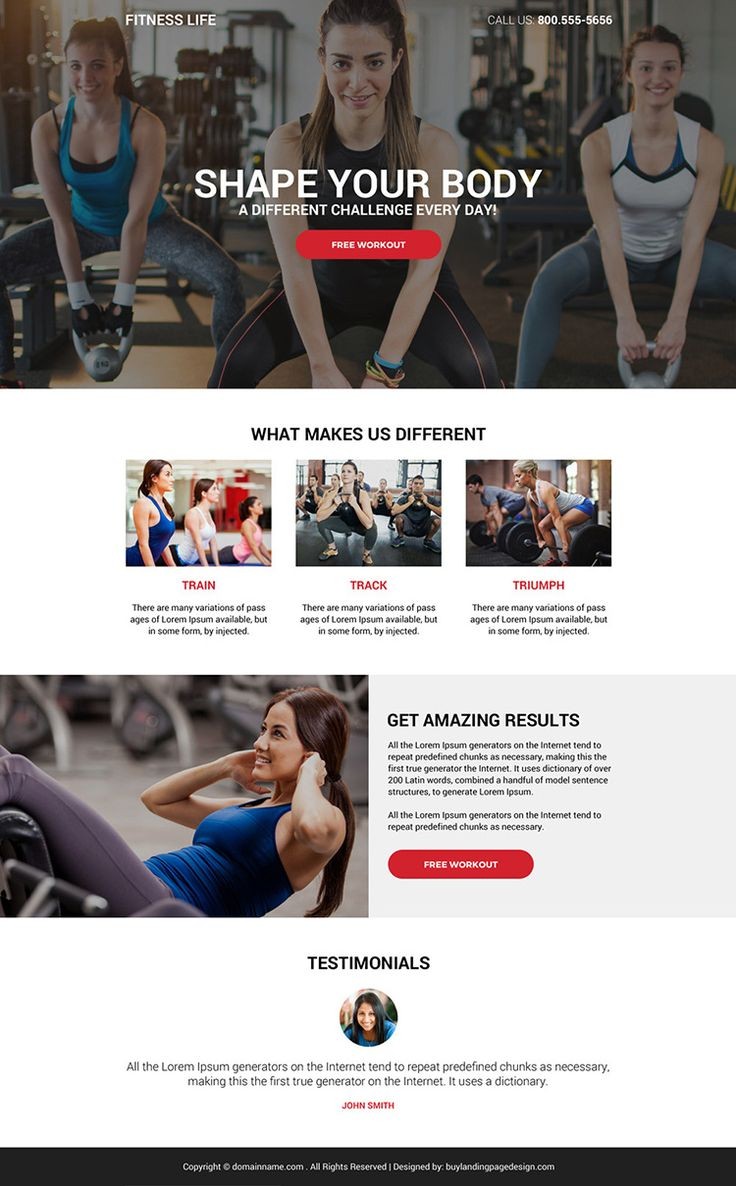 Fitness Website 2023